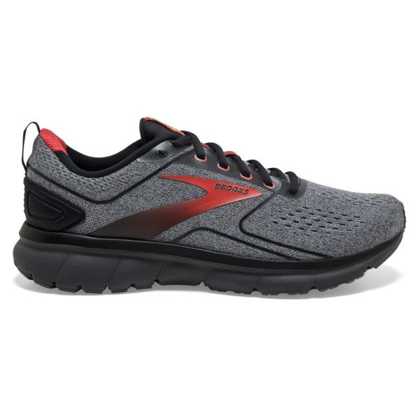 Brooks Shoes - Transmit 3 Alloy/Black/High Risk Red