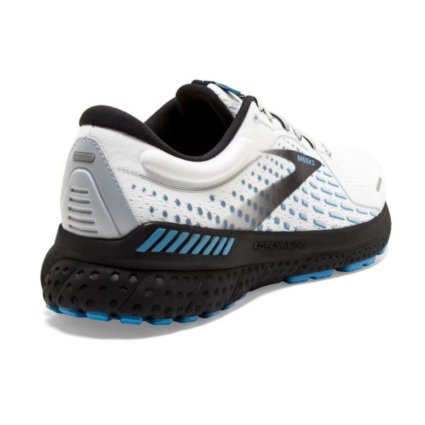 Brooks Shoes - Adrenaline GTS 21 White/Grey/Atomic Blue            