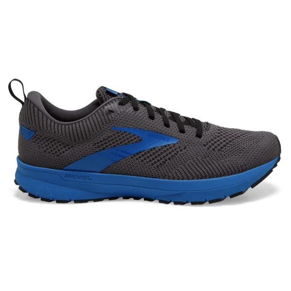 Brooks Shoes - Revel 5 Black/Grey/Blue