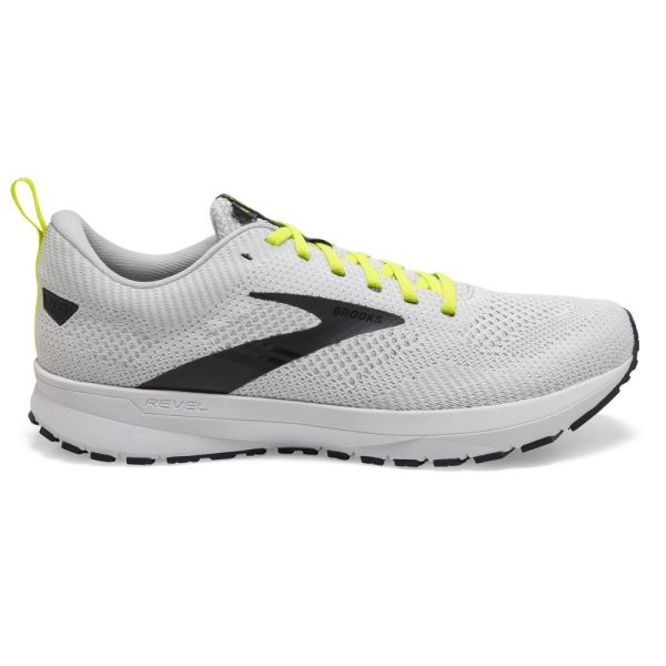 Brooks Shoes - Revel 5 White/Oyster/India Ink