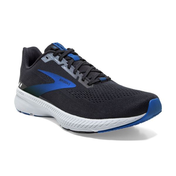 Brooks Shoes - Launch 8 Black/Grey/Blue            