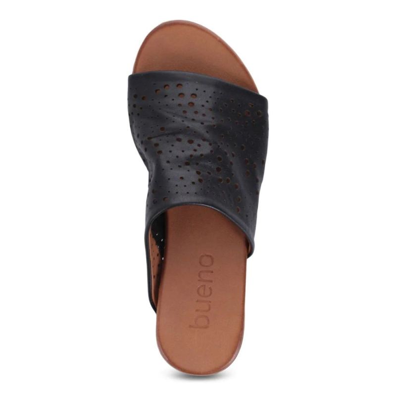 BUENO | WOMEN'S TURNER PERF SLIDE SANDAL-BLACK