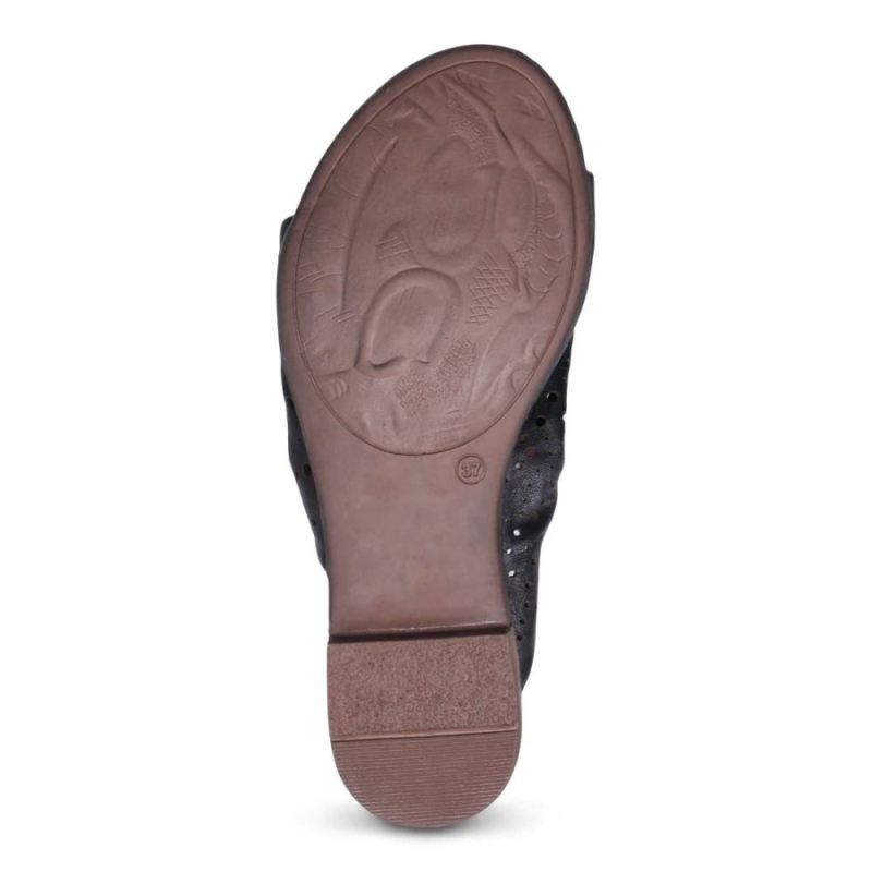 BUENO | WOMEN'S TURNER PERF SLIDE SANDAL-BLACK