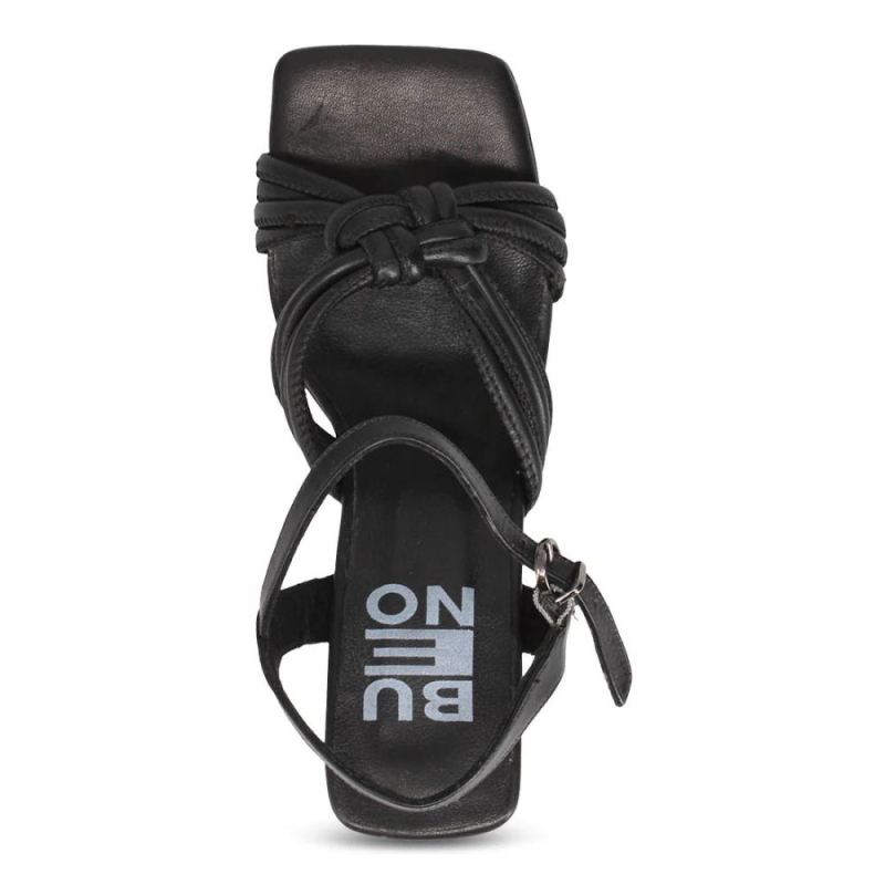 BUENO | WOMEN'S WINDSOR HEELED SANDAL-BLACK/BLACK