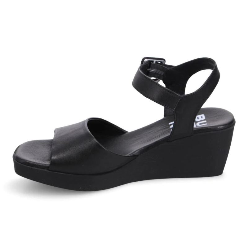 BUENO | WOMEN'S FRANCIS WEDGED SANDAL-BLACK