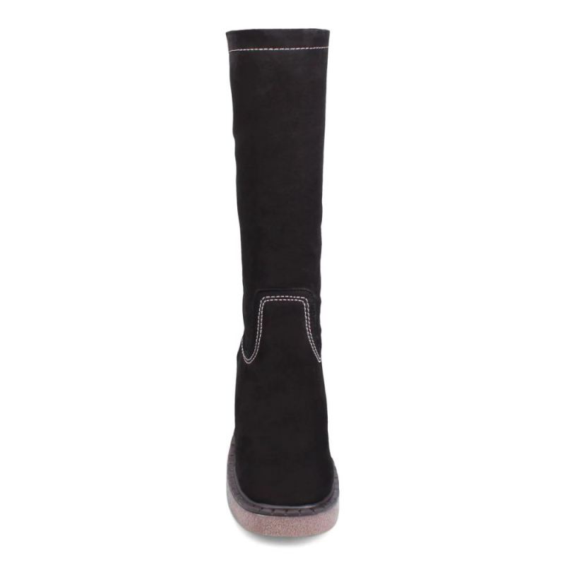 BUENO | WOMEN'S HUDSON MID BOOT-BLACK NUBUCK