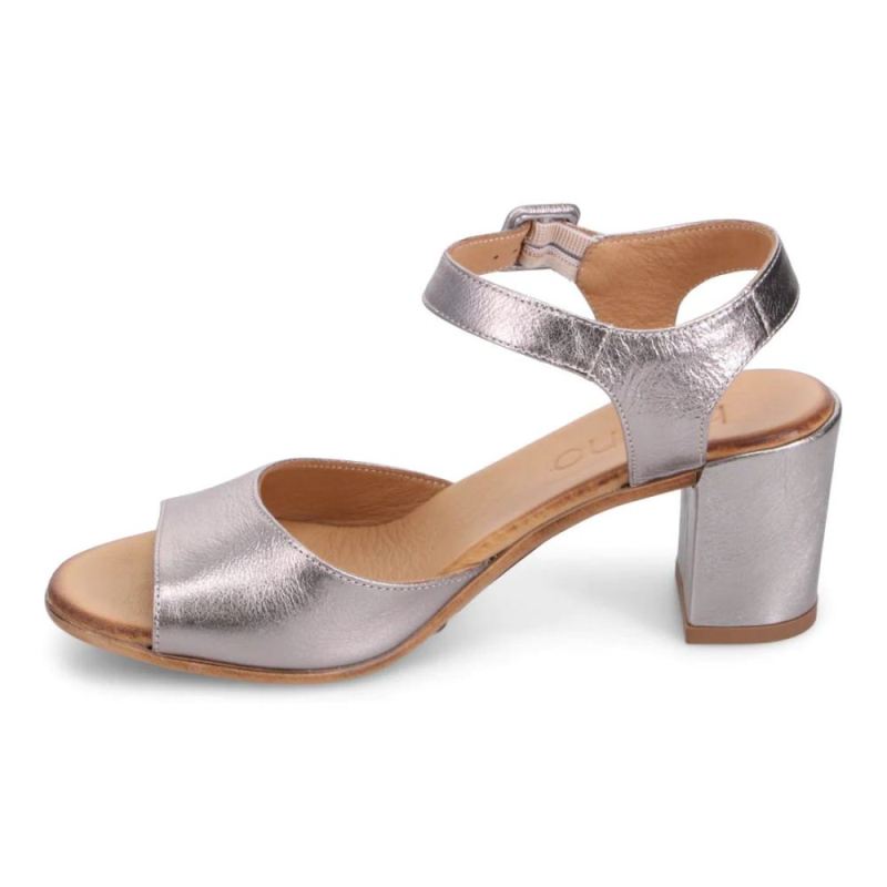 BUENO | WOMEN'S NATALIA HEELED SANDAL-DARK SILVER