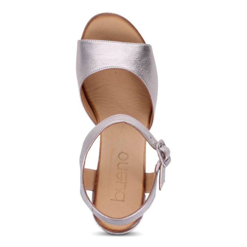 BUENO | WOMEN'S NATALIA HEELED SANDAL-DARK SILVER