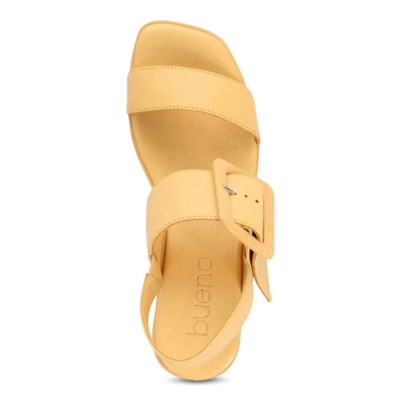 BUENO | WOMEN'S FELICITY WEDGE SANDAL-MUSTARD