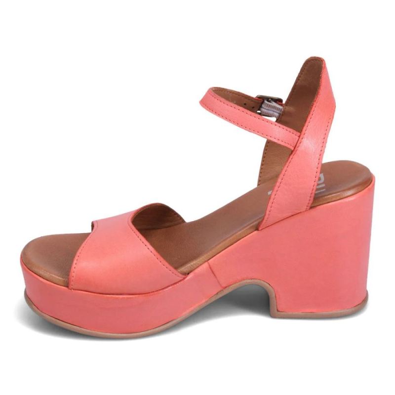 BUENO | WOMEN'S SADIE HEELED SANDAL-CORAL LEATHER