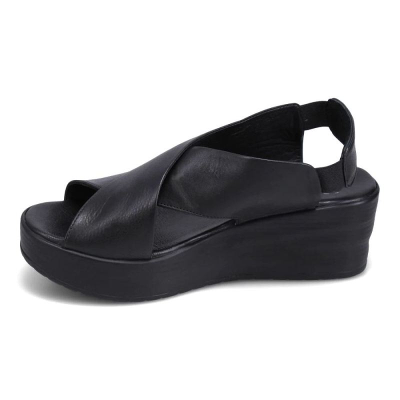 BUENO | WOMEN'S NAOMI WEDGE SANDAL-BLACK/BLACK