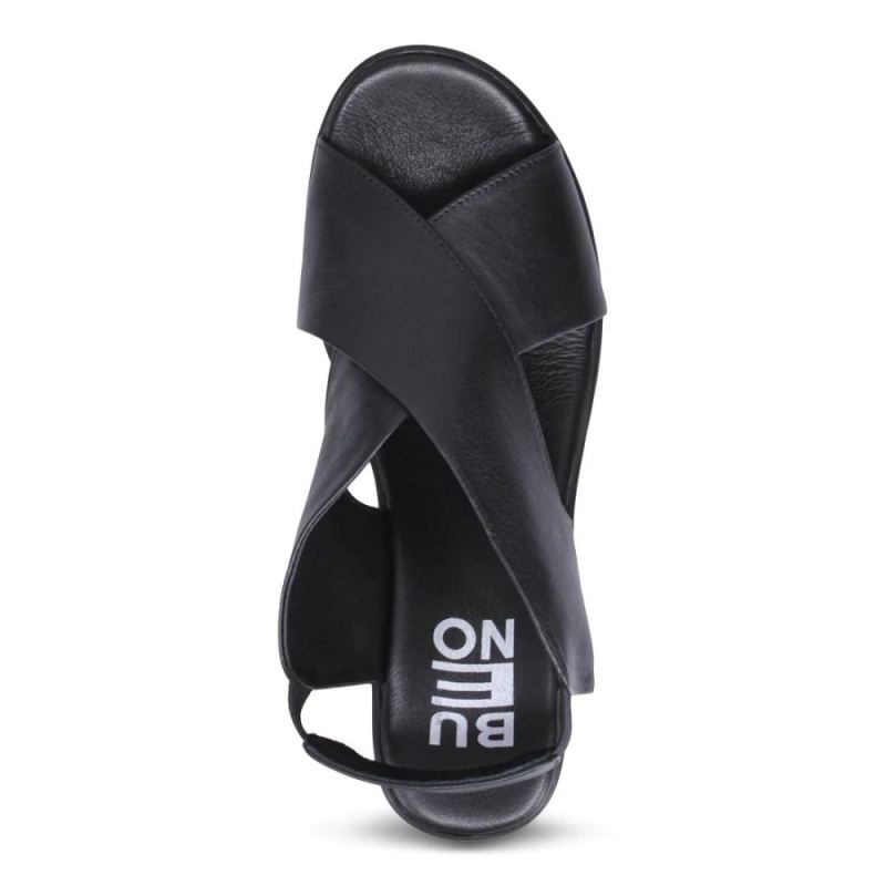 BUENO | WOMEN'S NAOMI WEDGE SANDAL-BLACK/BLACK
