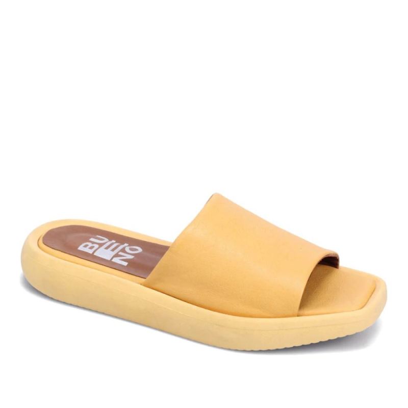 BUENO | WOMEN'S GIA SLIDE SANDAL-MUSTARD