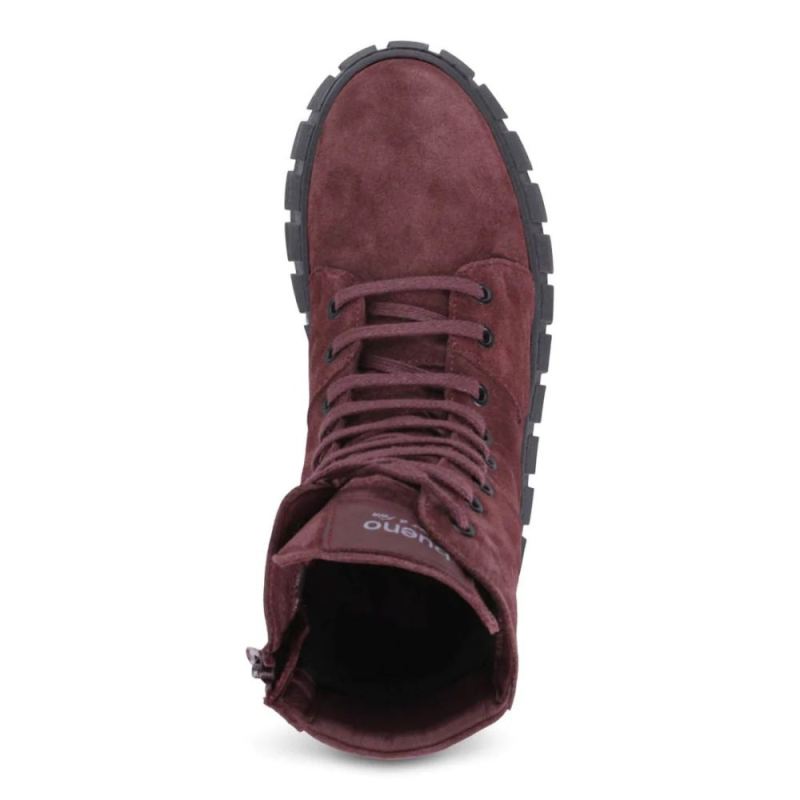 BUENO | WOMEN'S TARA FLATFORM SNEAKER-BURGUNDY SUEDE