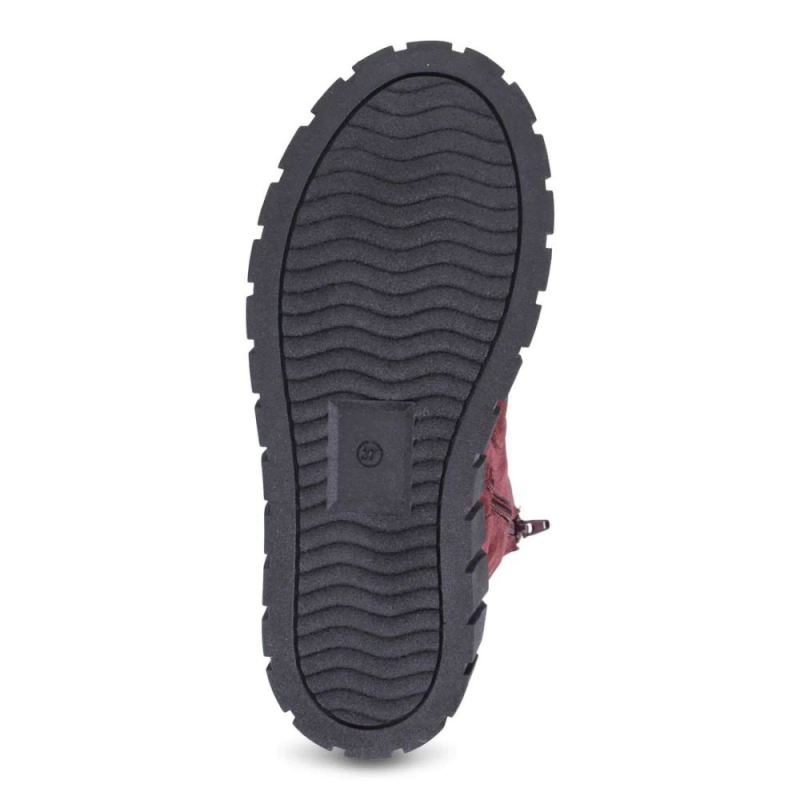 BUENO | WOMEN'S TARA FLATFORM SNEAKER-BURGUNDY SUEDE