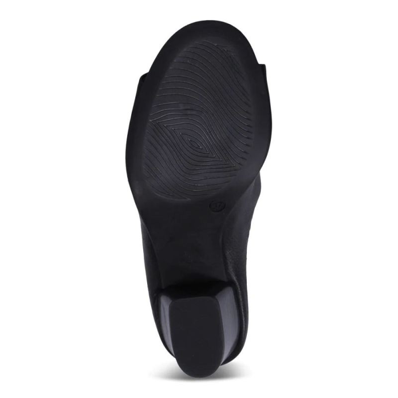 BUENO | WOMEN'S CARA HEELED SANDAL-BLACK/BLACK