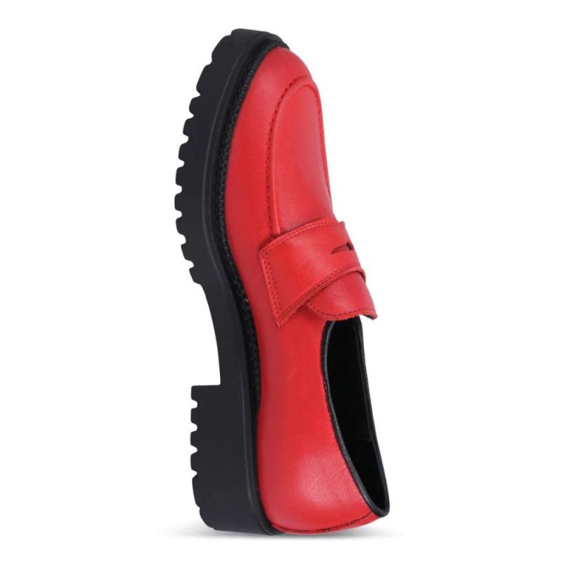 BUENO | WOMEN'S DELLA LOAFER-RED/BLACK