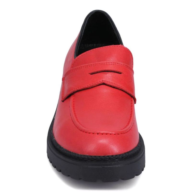 BUENO | WOMEN'S DELLA LOAFER-RED/BLACK