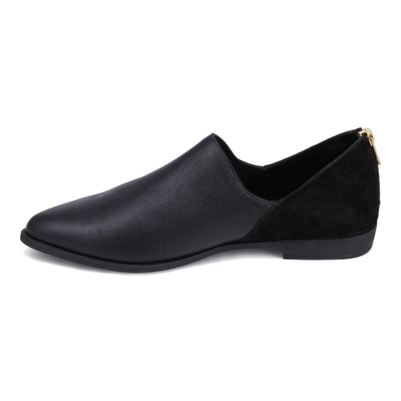 BUENO | WOMEN'S BEAU FLAT-BLACK/BLACK SUEDE