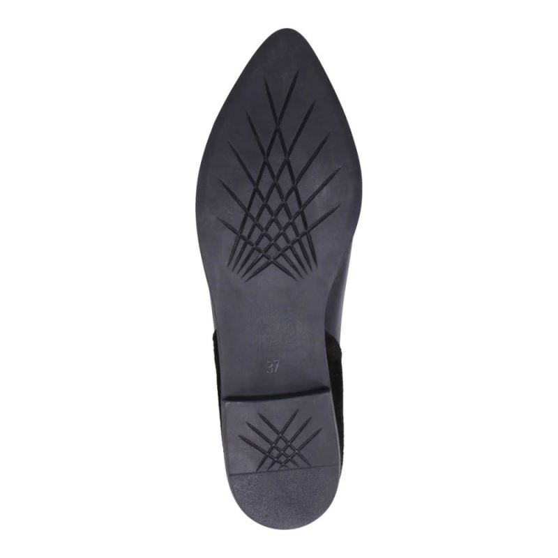 BUENO | WOMEN'S BEAU FLAT-BLACK/BLACK SUEDE