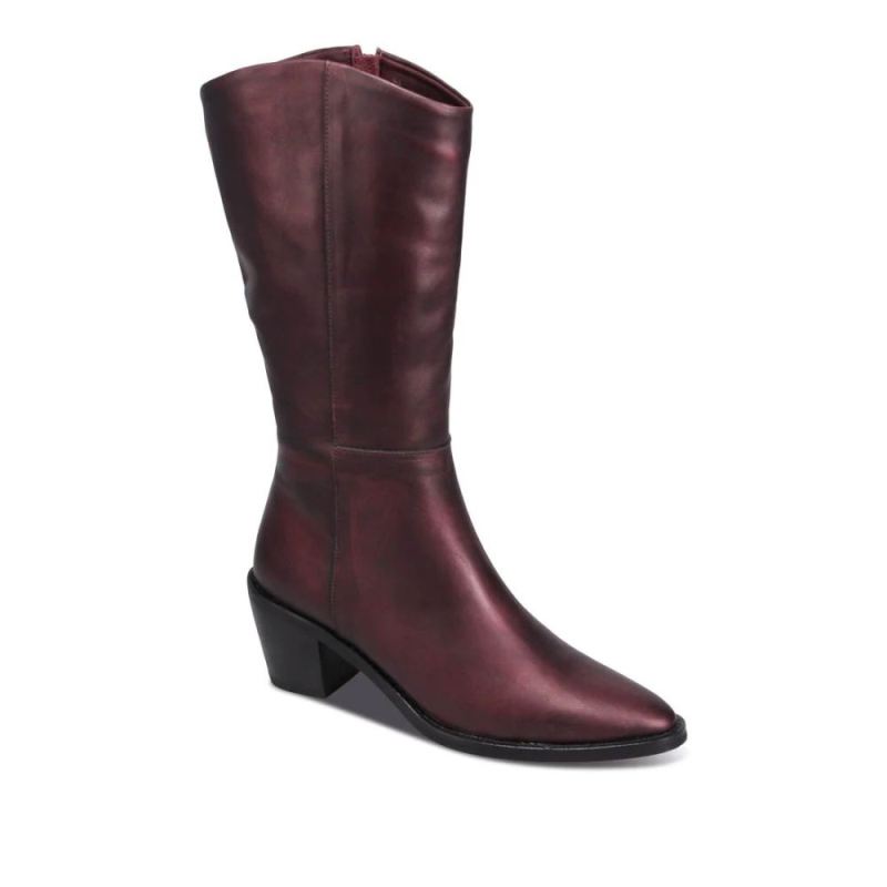 BUENO | WOMEN'S VANESSA MID BOOT-BORDEAUX METALLIC