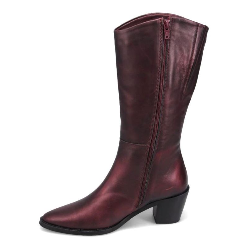BUENO | WOMEN'S VANESSA MID BOOT-BORDEAUX METALLIC