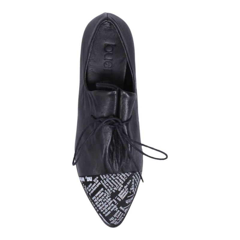 BUENO | WOMEN'S BAILEY FLAT-BLACK NEWSPRINT/BLACK