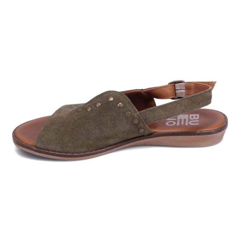 BUENO | WOMEN'S DAKSHA SLINGBACK SANDAL-DARK KHAKI SUEDE