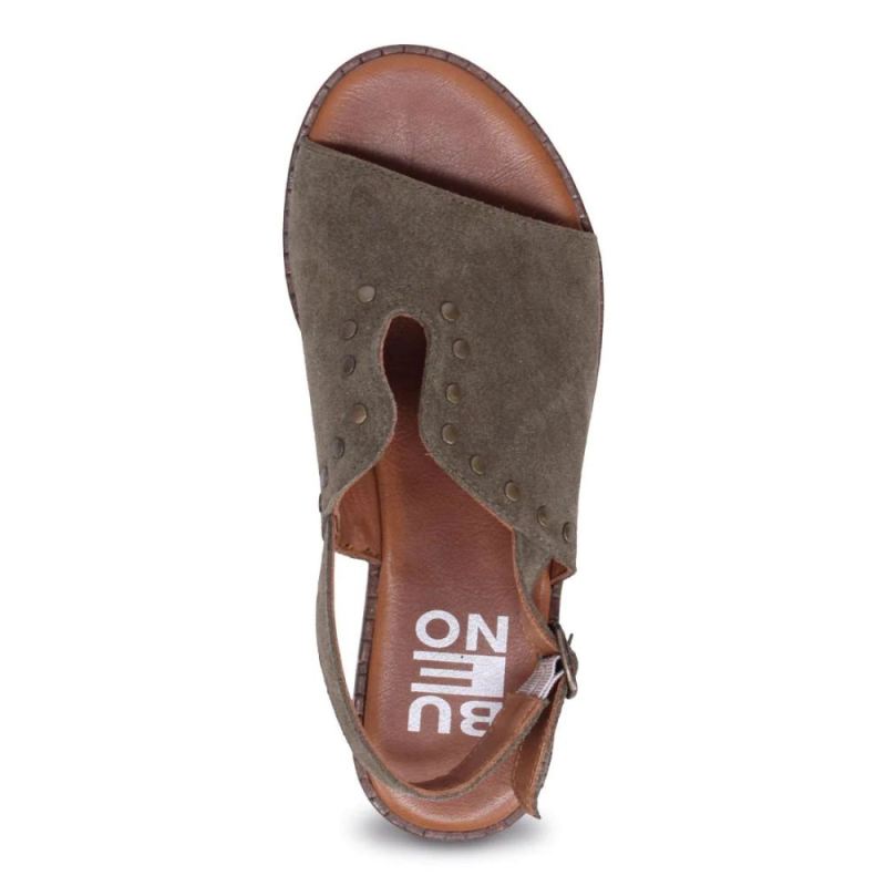 BUENO | WOMEN'S DAKSHA SLINGBACK SANDAL-DARK KHAKI SUEDE