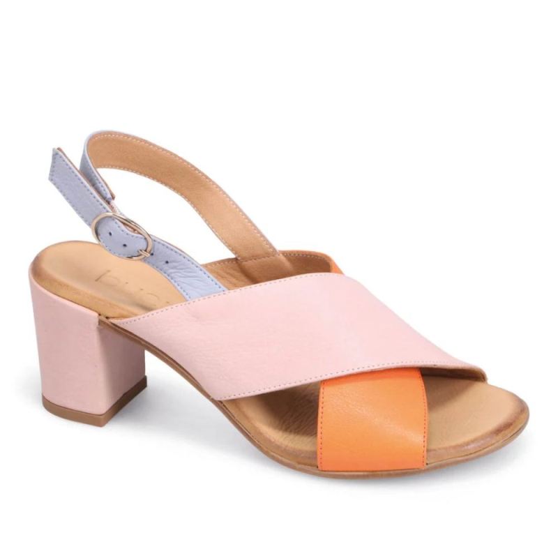 BUENO | WOMEN'S NATASHA HEELED SANDAL-PALE PINK MULTI