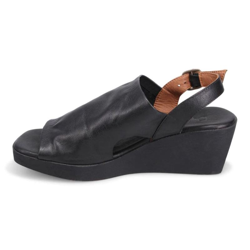 BUENO | WOMEN'S FLYNN SLINGBACK WEDGE-BLACK