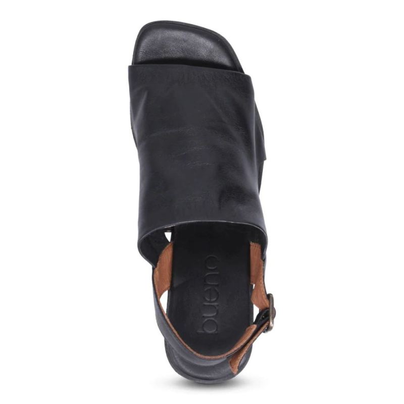 BUENO | WOMEN'S FLYNN SLINGBACK WEDGE-BLACK