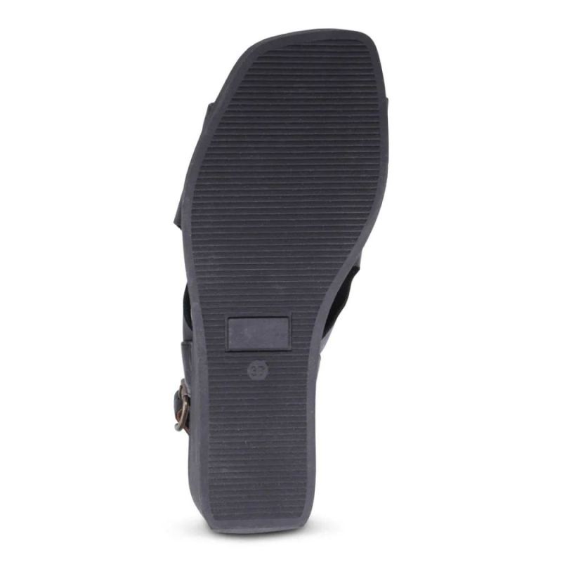 BUENO | WOMEN'S FLYNN SLINGBACK WEDGE-BLACK