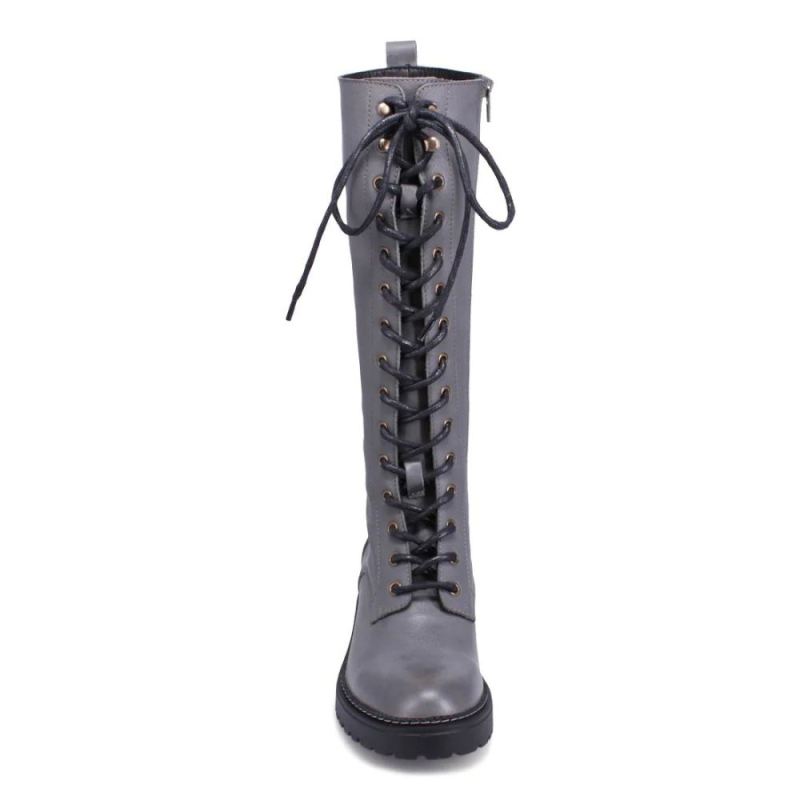 BUENO | WOMEN'S DIANA TALL LACE UP BOOT-ASH