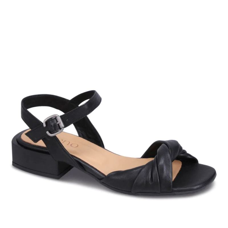 BUENO | WOMEN'S GARBO HEELED SANDAL-BLACK/BLACK