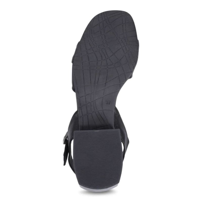 BUENO | WOMEN'S GARBO HEELED SANDAL-BLACK/BLACK