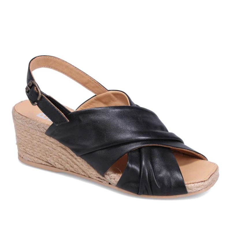BUENO | WOMEN'S JASMIN WEDGED SANDAL-BLACK
