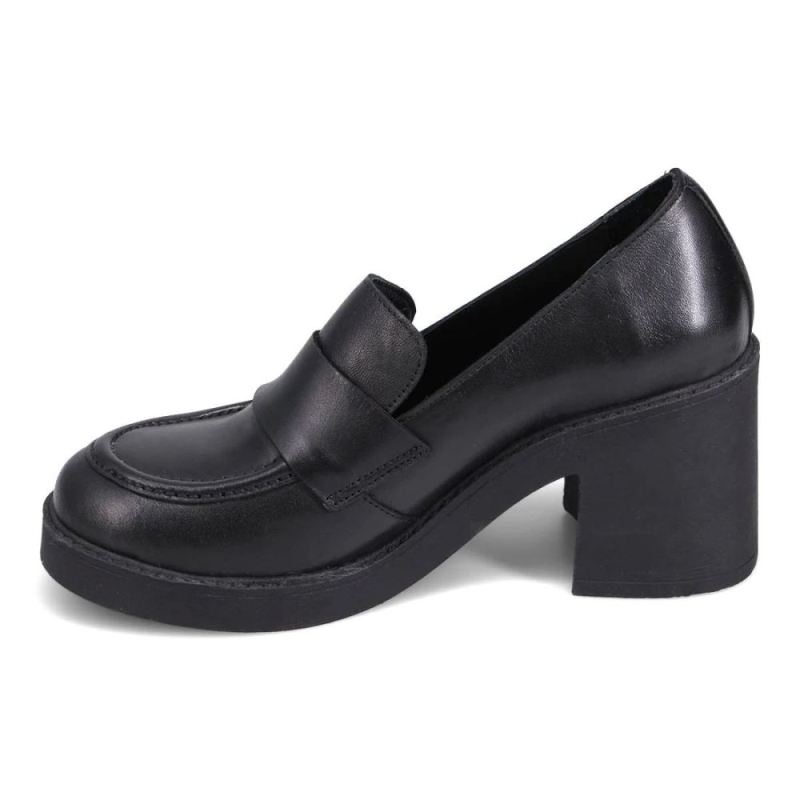 BUENO | WOMEN'S MINTY HEELED LOAFER-BLACK