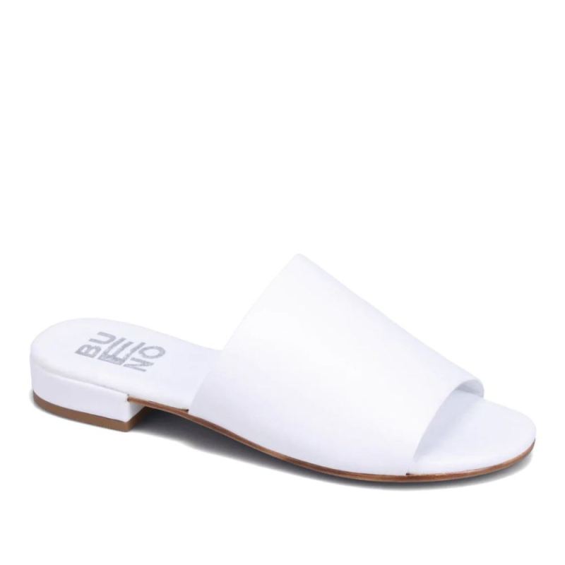 BUENO | WOMEN'S OLI SLIDE SANDAL-WHITE LEATHER