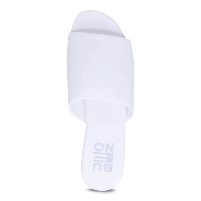 BUENO | WOMEN'S OLI SLIDE SANDAL-WHITE LEATHER