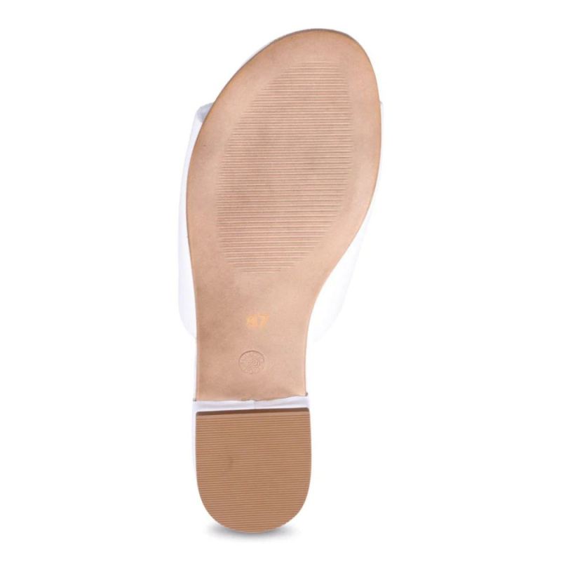 BUENO | WOMEN'S OLI SLIDE SANDAL-WHITE LEATHER