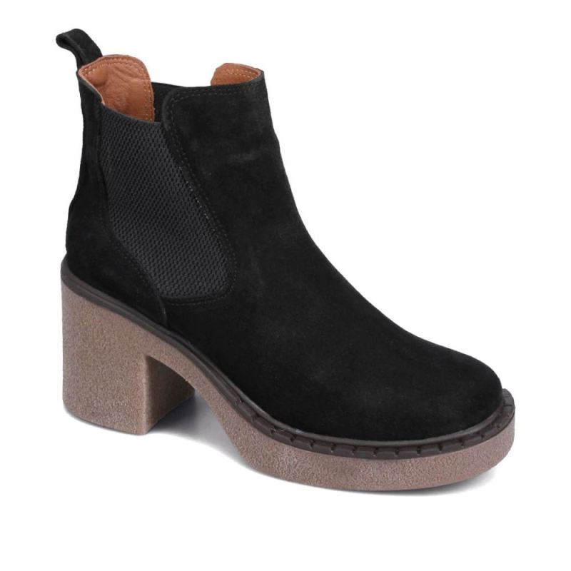 BUENO | WOMEN'S HANNA HEELED CHELSEA BOOT-BLACK
