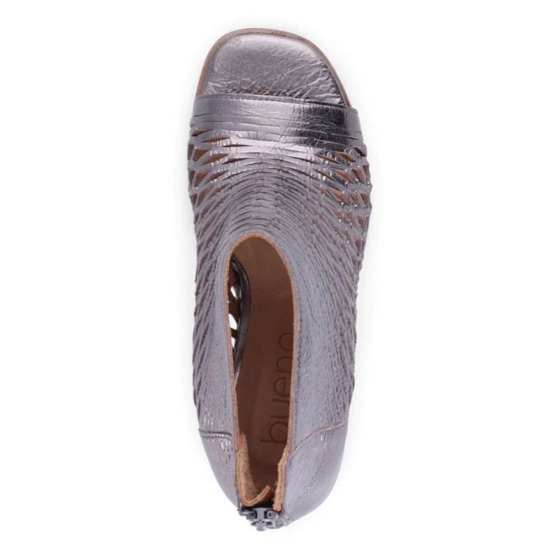 BUENO | WOMEN'S JOEY HEELED SANDAL-PEWTER METALLIC
