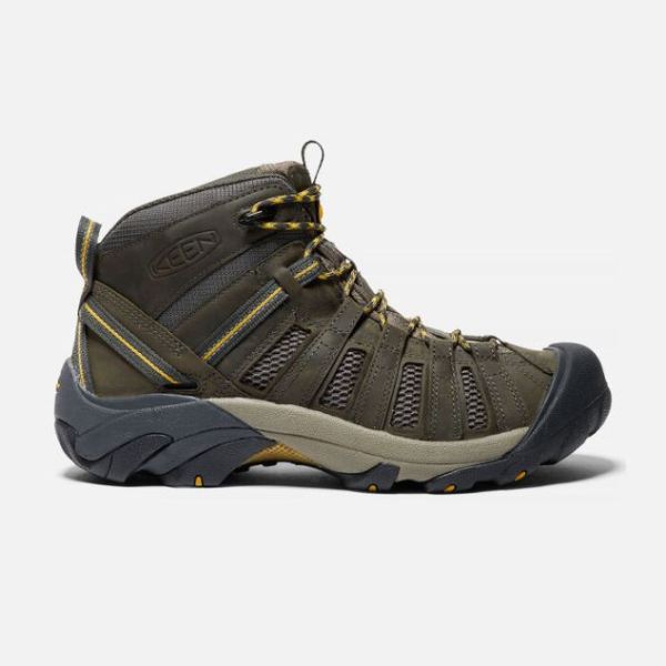 Keen | Men's Voyageur Mid-Raven/Tawny Olive