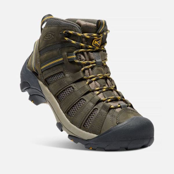 Keen | Men's Voyageur Mid-Raven/Tawny Olive