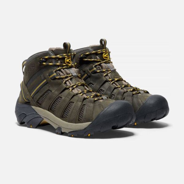 Keen | Men's Voyageur Mid-Raven/Tawny Olive