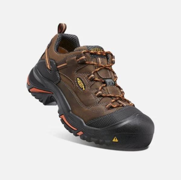 Keen | Men's Braddock Low (Soft Toe)-Cascade/Orange Ochre