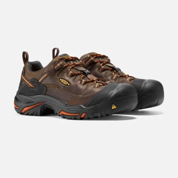 Keen | Men's Braddock Low (Soft Toe)-Cascade/Orange Ochre
