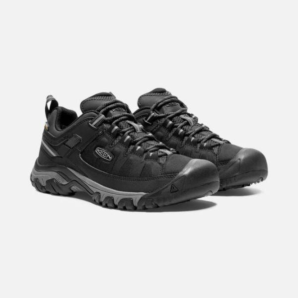 Keen | Men's Targhee EXP Waterproof-Black/Steel Grey