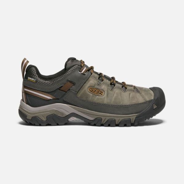 Keen | Men's Targhee III Waterproof-BLACK OLIVE/GOLDEN BROWN